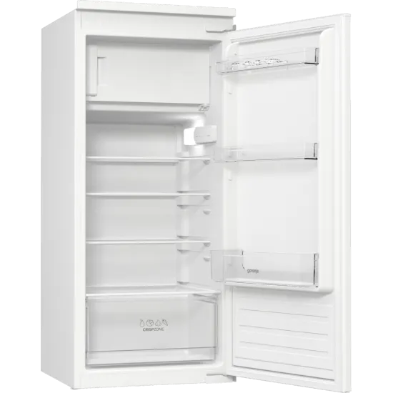 Gorenje RBI512E21 beépíthető egyajtós hűtőszekrény fagyasztóval, 163/16L, inverteres kompresszor, 54x54.5x122.1 cm