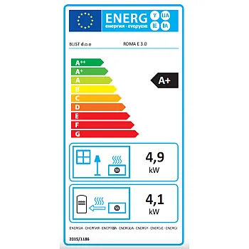 Warnex Roma E 3.0 csempés vízteres kandalló 9 kW 