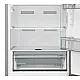 Sharp SJ-NBA11DMXPE-EU No Frost alulfagyasztós kombinált hűtőszekrény, 230/101L, 59.5x65x186 cm, sötét inox szín 