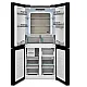 Sharp SJ-NFA35IHDBD-EU No Frost side by side hűtőszekrény francia ajtós kialakítással, 322/166L, inverter kompreszor, 84x69x179 cm, fekete szín 