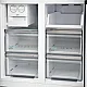 Sharp SJ-NFA35IHDBD-EU No Frost side by side hűtőszekrény francia ajtós kialakítással, 322/166L, inverter kompreszor, 84x69x179 cm, fekete szín 