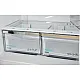 Sharp SJ-NFA35IHDBD-EU No Frost side by side hűtőszekrény francia ajtós kialakítással, 322/166L, inverter kompreszor, 84x69x179 cm, fekete szín 