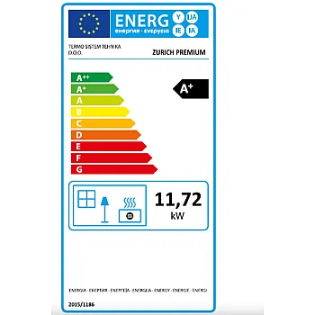 Warnex Termo Zurich Prémium csempés sütős kandalló 11.72 kW