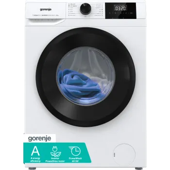 Gorenje W3NGPI74A3S elöltöltős mosógép, 7 kg, inverter motor, gőz, 59.5x51x84.5 cm 