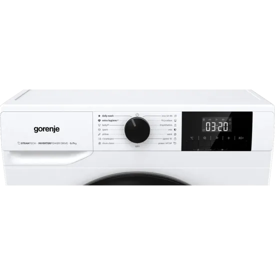 Gorenje W3NGPI74A3S elöltöltős mosógép, 7 kg, inverter motor, gőz, 59.5x51x84.5 cm 
