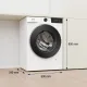 Gorenje WG484A31 elöltöltős mosógép, 8 kg, 1400 fordulat, gőz, Wifi, 60x54x85 cm