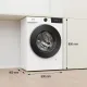 Gorenje WG4S84A2 elöltöltős mosógép, 8 kg, Wifi, gőz, 60x46x85 cm