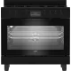 Beko BGM 11226 EB kombinált tűzhely, 111L, 5 db gázégő, 1 db wok égőfej, 90x60x90 cm, fekete szín