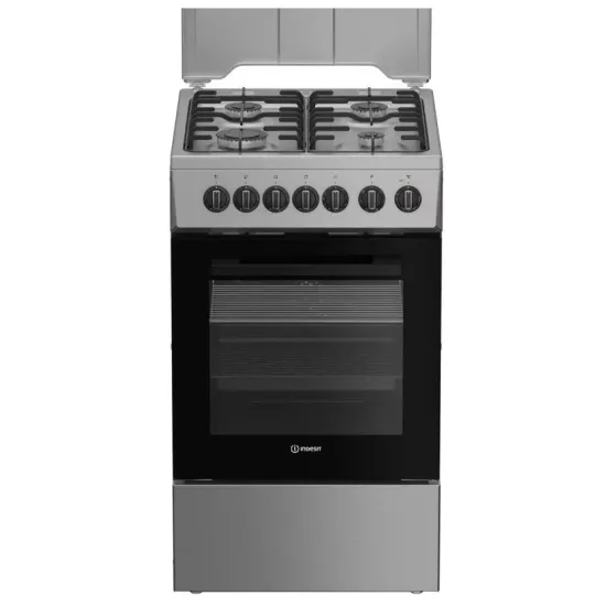 Indesit I5G5PMX HU kombinált tűzhely, 60L, fém dísztető, 50x60x85 cm, inox szín 