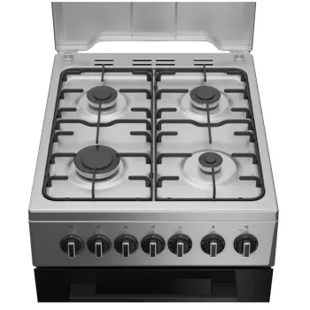 Indesit I5G5PMX HU kombinált tűzhely, 60L, fém dísztető, 50x60x85 cm, inox szín 