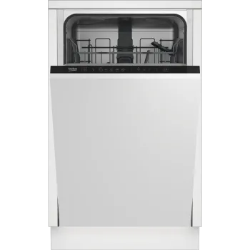 Beko DIS35025 teljesen beépíthető keskeny mosogatógép, 10 terítékes, 44.8x55x81.8 cm