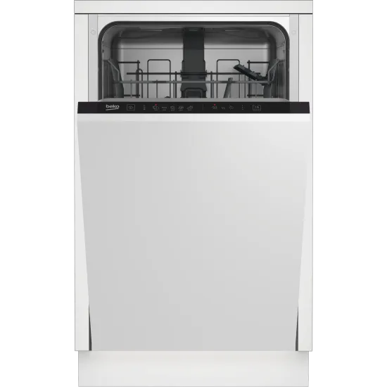 Beko DIS35025 teljesen beépíthető keskeny mosogatógép, 10 terítékes, 44.8x55x81.8 cm