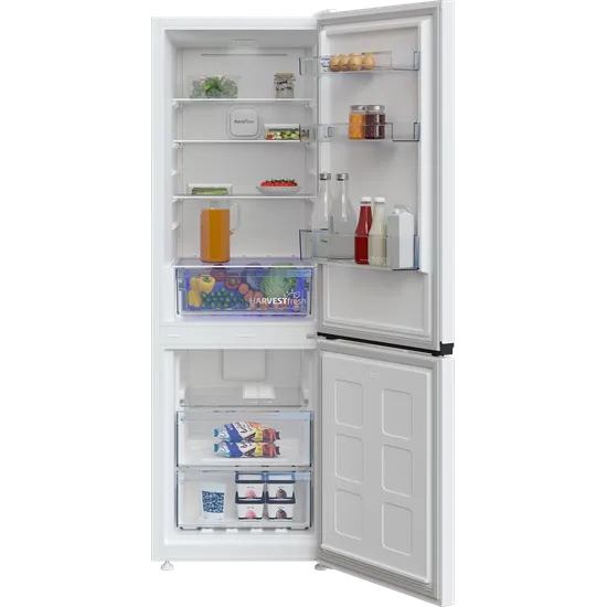 Beko B1RCNA344W No Frost alulfagyasztós kombinált hűtőszekrény, 208/96L, 59.5x66.5x179.6 cm 