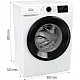 Gorenje WPNEI94A1SWIFI elöltöltős mosógép,gőzfunkció,9kg, inverter motor, 60x54.5x85 cm