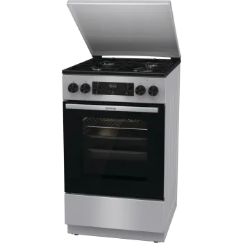Gorenje GK5C63SH kombinált tűzhely, 70L, fém dísztető, 50x59.4x85 cm, szürke szín 