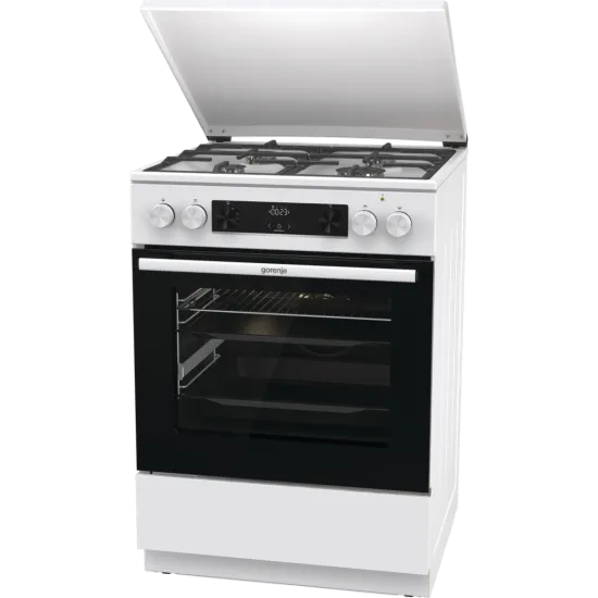 Gorenje GKS6C71WF kombinált tűzhely, 71L, fém dísztető, 60x60x85 cm 