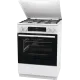 Gorenje GKS6C71WF kombinált tűzhely, 71L, fém dísztető, 60x60x85 cm 