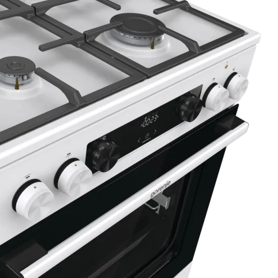 Gorenje GKS6C71WF kombinált tűzhely, 71L, fém dísztető, 60x60x85 cm 