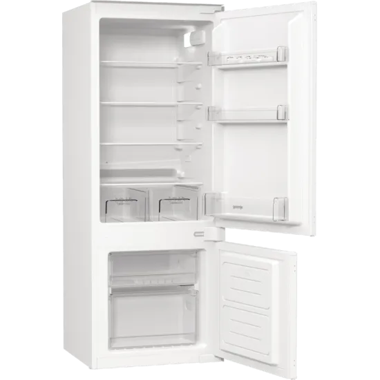 Gorenje RKI514E21 beépíthető kombinált hűtőszekrény 144 x 54 x 54 cm, inverter kompresszor, csúszó ajtózsanérral
