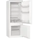 Gorenje RKI514E21 beépíthető kombinált hűtőszekrény 144 x 54 x 54 cm, inverter kompresszor, csúszó ajtózsanérral