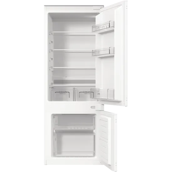 Gorenje RKI514E21 beépíthető kombinált hűtőszekrény 144 x 54 x 54 cm, inverter kompresszor, csúszó ajtózsanérral