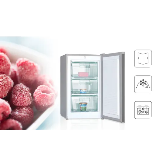 MPM inox fagyasztószekrény MPM-80-ZS-33S