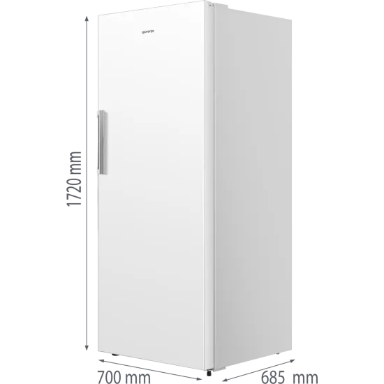 Gorenje FNC717DAW5 No Frost fagyasztószekrény,384L, inverteres kompresszor, 70x68.5x172 cm 