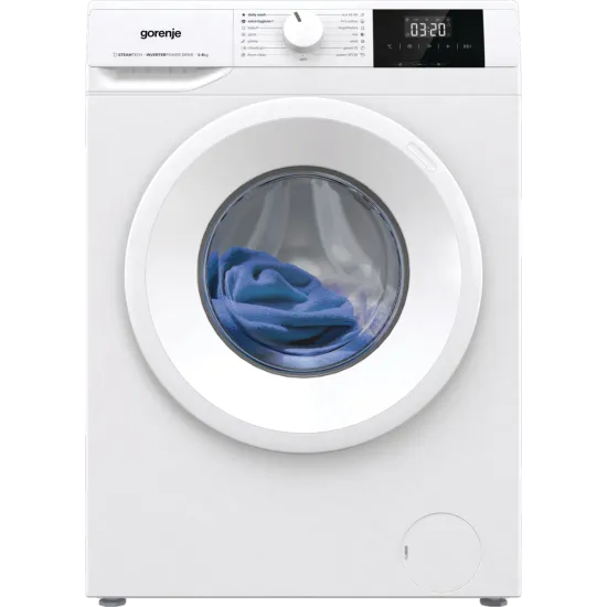 Gorenje WNGPI61SBS elöltöltős mosógép, 6kg, inverter motor, gőz, 60x43.5x85 cm 