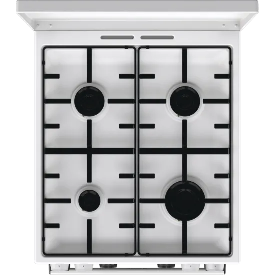 Gorenje GK5C64WH kombinált tűzhely, 70 l, AirFry, hőlégbefúvás, digitális programóra, kihúzható teleszkópos sínpárral, fém dísztető, lassú sütőajtó záródás, 50x59.4x85 cm