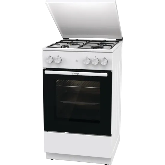 Gorenje GG5A14WJ gáztűzhely, elektromos szikragyújtás, 70L, fém dísztető, 50x59.4x85cm 