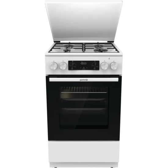 Gorenje GK5C42WJ kombinált tűzhely digitális programórával, fém dísztetővel, 50x59.4x85 cm