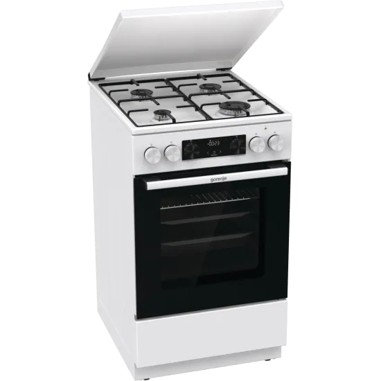 Gorenje GK5C42WJ kombinált tűzhely digitális programórával, fém dísztetővel, 50x59.4x85 cm