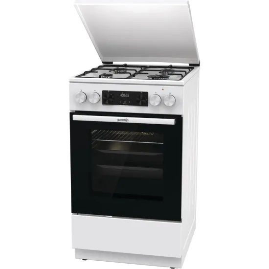 Gorenje GK5C42WJ kombinált tűzhely digitális programórával, fém dísztetővel, 50x59.4x85 cm