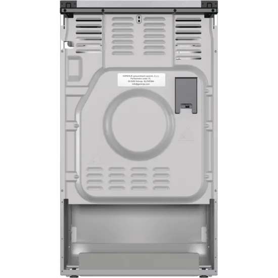 Gorenje GK5C42SJ kombinált tűzhely digitális programórával, fém dísztetővel, 62L, szürke 50x59.4x85 cm