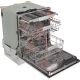 Gorenje GV693A65UVAD teljesen beépíthető mosogatógép, 16 terítékes, inverter Power Drive motor, WIFI, 3 kosár, automatikus ajtónyitás, 59.8x55.5x81.6 cm
