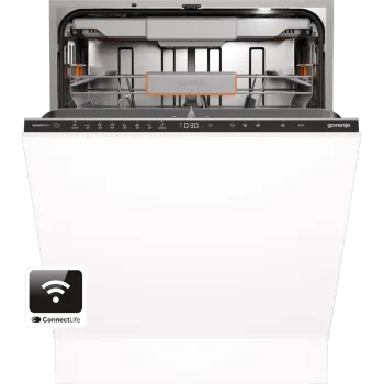 Gorenje GV673A66 beépíthető mosogatógép, inverter Power Drive, 16 terítékes, WIFI, 3 kosár, automatikus ajtónyitás, 59.8x55.5x81.6 cm 