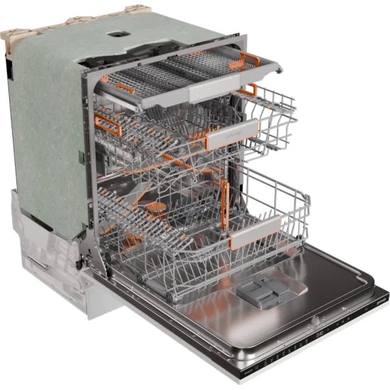 Gorenje GV673B65 teljesen beépíthető mosogatógép, Power Drive inverter motor, 3 kosár, 16 teríték, automatikus ajtónyitás, 59.8x55.5x81.6 cm