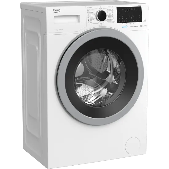 Beko WUE-8633 XST elöltöltős mosógép, 8kg, inverter motor, 60x55x84 cm 