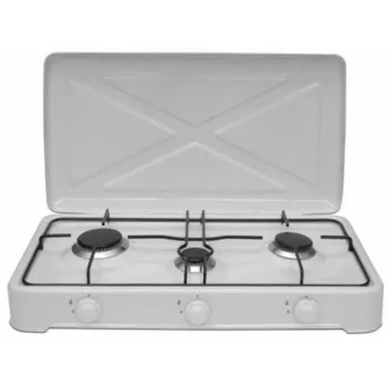 MPM SMILE-KN-03/1K tripla gázfőzőlap gázrezsó fehér szín