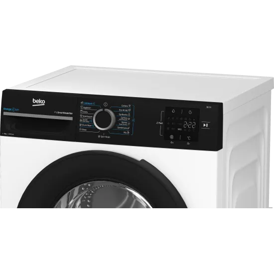 Beko BM3WFSU39413WPBB1 elöltöltős mosógép, 9kg, gőz, inverter motor, 60x54.6x84.5 cm 