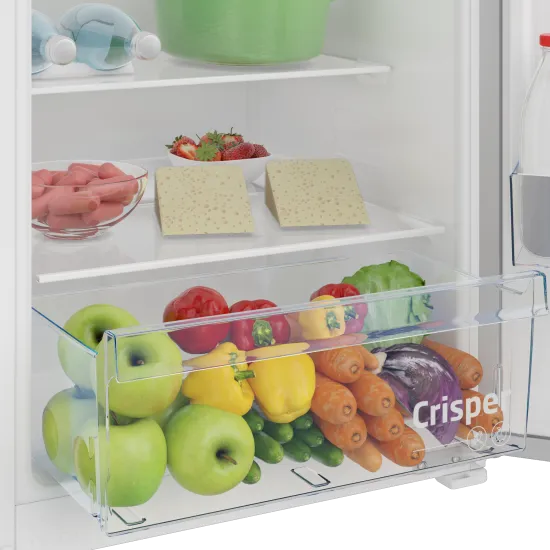 Beko BSSA210K4SN beépíthető egyajtós hűtőszekrény fagyasztóval, 121.5cm magas, 156/19L, 54x54.5x121.5 cm 