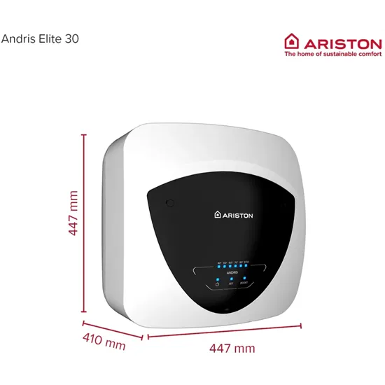 Ariston ANDRIS ELITE 30/5 EU mosogató fölé helyezhető forróvíztároló,30L,1500W