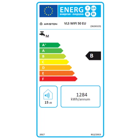 Ariston VELIS WIFI 50 forróvíztároló,bojler,Wifi,50L