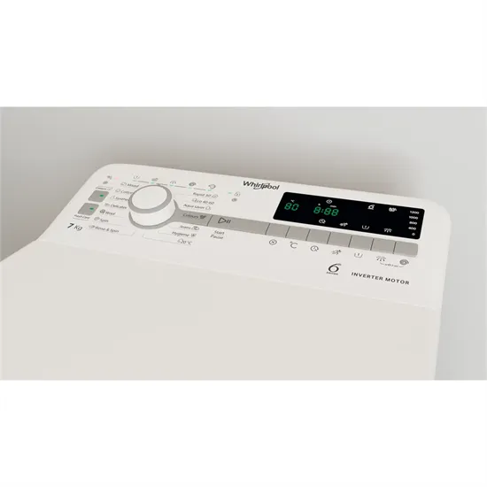 Whirlpool TDLR 7231BS EU felültöltős mosógép,7kg,40x60x90cm, inverter motor