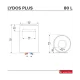 Ariston LYDOS PLUS 80 V 1,8K EN EU 3201870 forróvíztároló,bojler,80L,45x47x73.3cm 