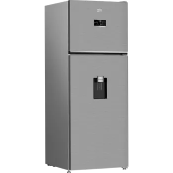 Beko B5RDNE504LDXB No Frost felülfagyasztós kombinált hűtőszekrény, 354/123L, 70x74.6x186.5 cm, csiszolt ezüst szín