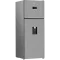 Beko B5RDNE504LDXB No Frost felülfagyasztós kombinált hűtőszekrény, 354/123L, 70x74.6x186.5 cm, csiszolt ezüst szín