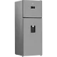 Beko B5RDNE504LDXB No Frost felülfagyasztós kombinált hűtőszekrény, 354/123L, 70x74.6x186.5 cm, csiszolt ezüst szín
