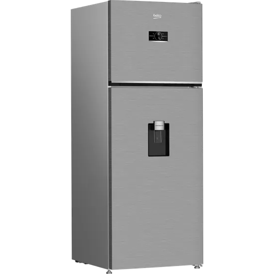 Beko B5RDNE504LDXB No Frost felülfagyasztós kombinált hűtőszekrény, 354/123L, 70x74.6x186.5 cm, csiszolt ezüst szín