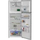 Beko B5RDNE504LDXB No Frost felülfagyasztós kombinált hűtőszekrény, 354/123L, 70x74.6x186.5 cm, csiszolt ezüst szín